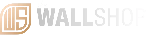 The Wall Shop logo, for dark backgrounds