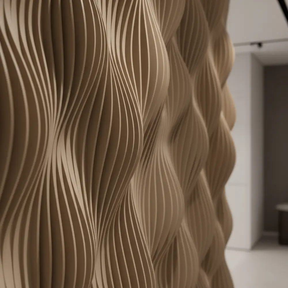 Curved Flute Artisan fluted pattern