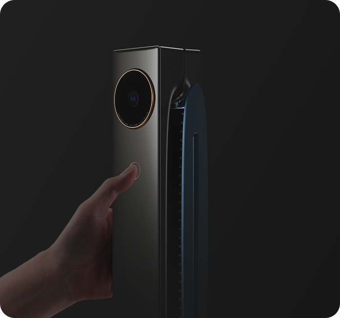 Smart security system in luxury smart wall installation