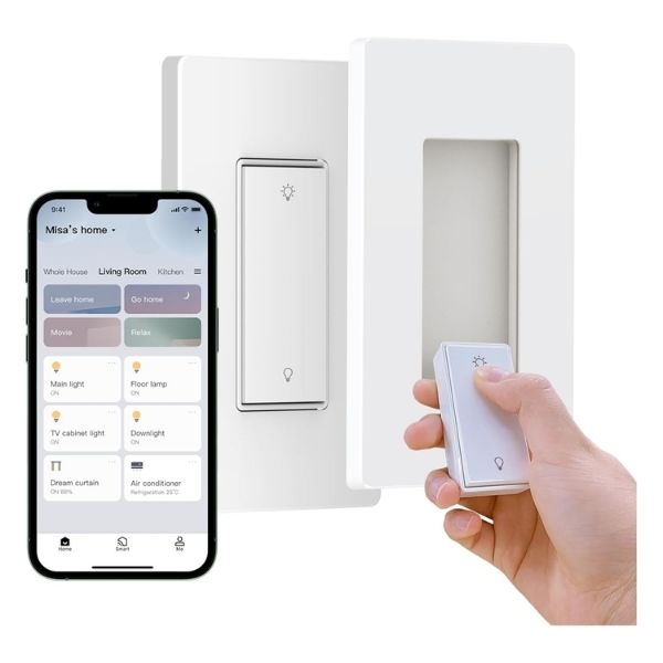 Smart Dimmer Switch A11 - Wireless remote control with LED indicators