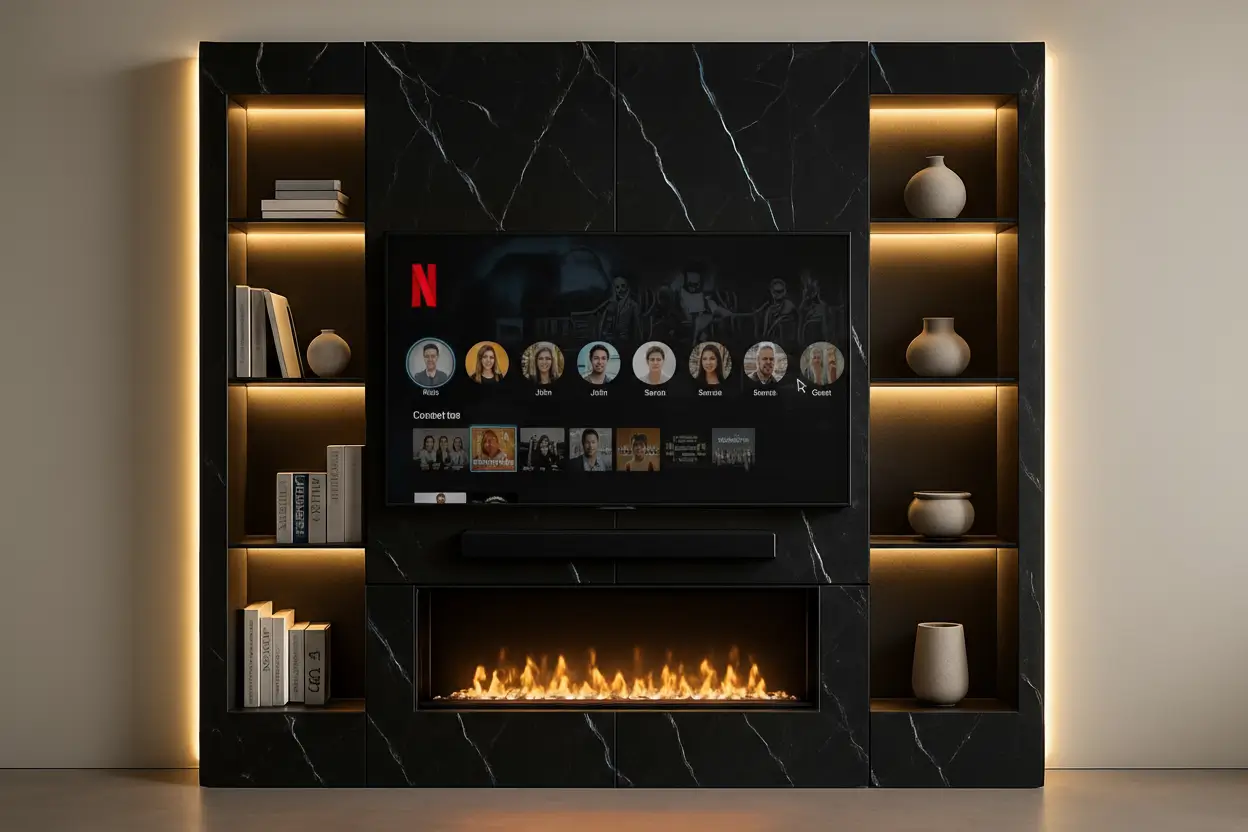 Residential Prestige SPC background wall application